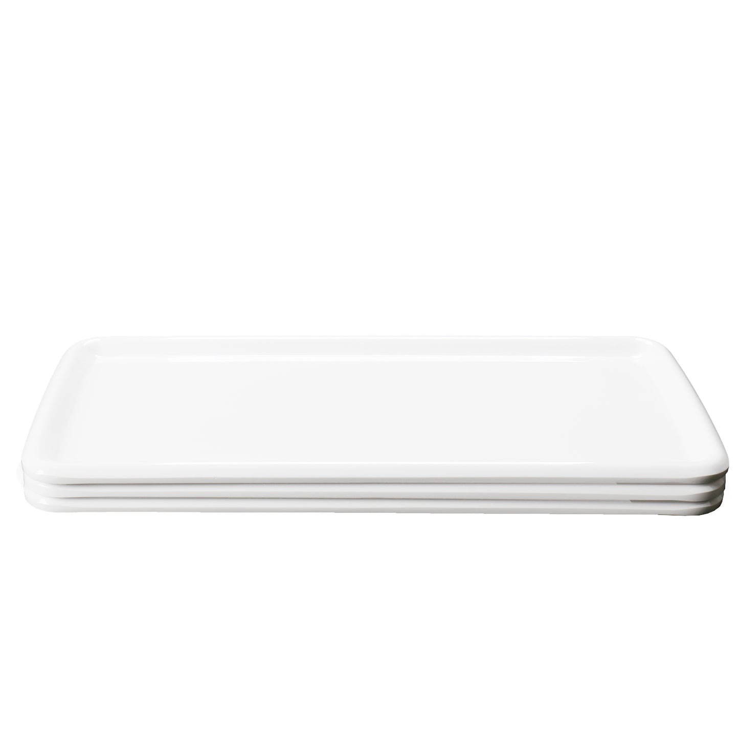 Melamine Plastic Small Rectangle Platter, Serving Platter Set of 2 for Salad, Appetizer, Cheese, Dessert, Serving Plates for Sushi, Cake, Snake