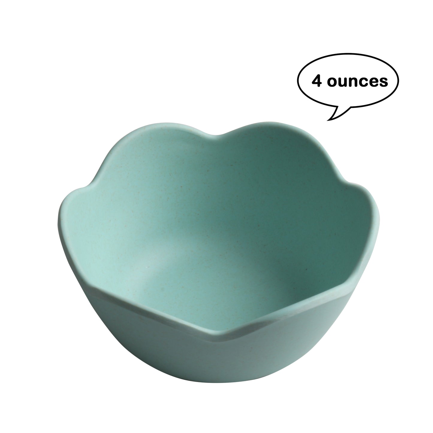 Bamboo Fiber Dipping Bowls, Loutus Shape Soy Sauce Dishes, set of 4 Mini Dessert Bowls for Appetizer, Dips, Nut, Condiment, Side Dishes, Sushi