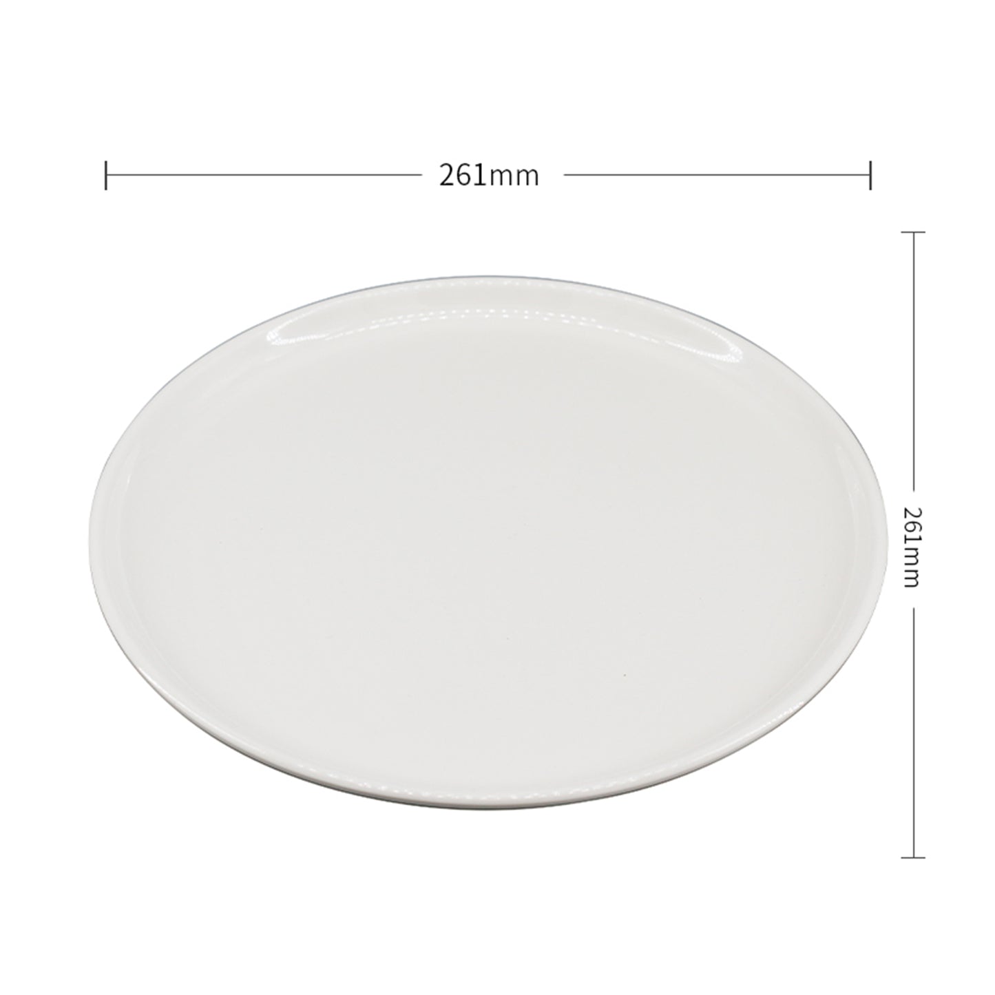 Melamine Plastic Round Dinner Plates, Set of 3 for restaurant indoor or outdoor picnic camping